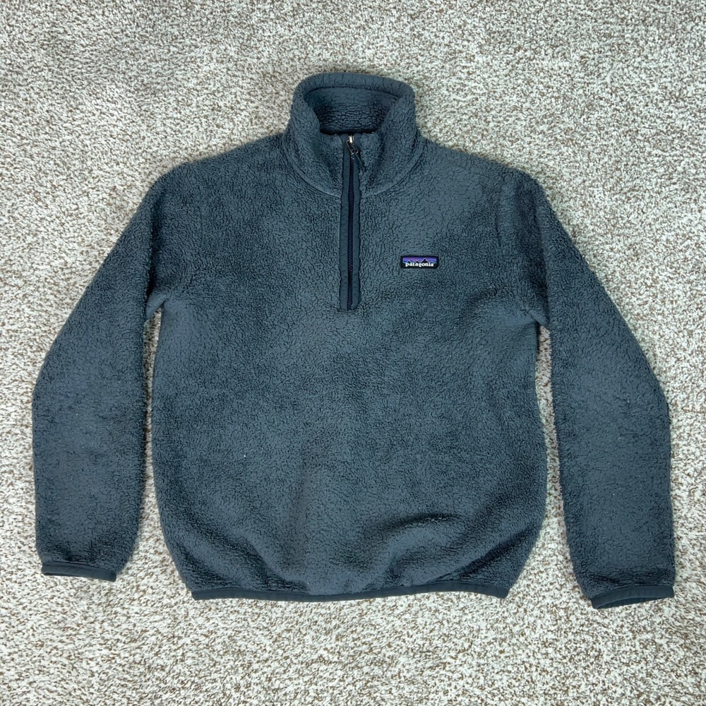 Patagonia Sweater Womens Extra Small Grey Hiking 1/4 Zip Los Gatos Gorp Sherpa